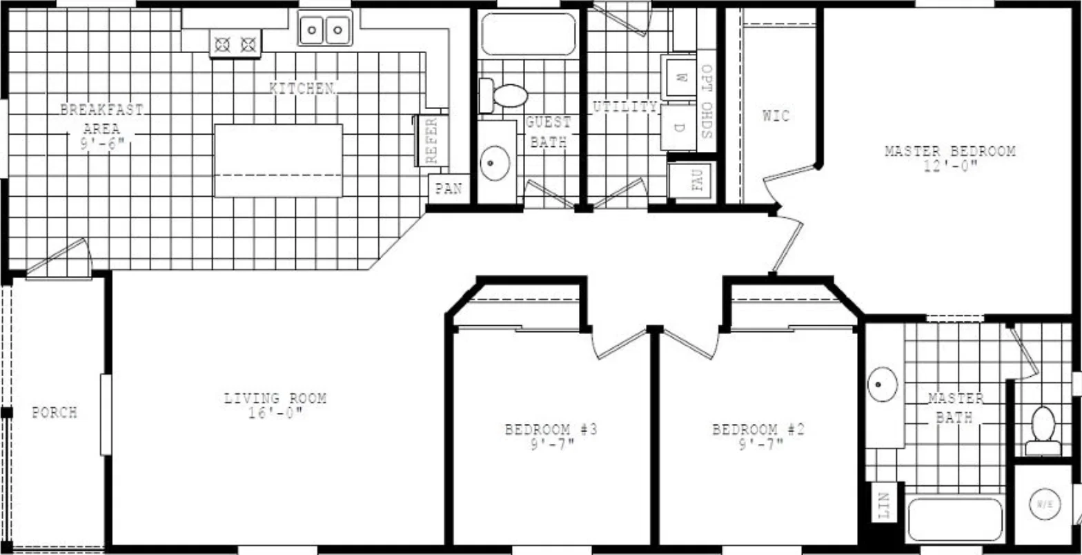 #43 floor plan home features