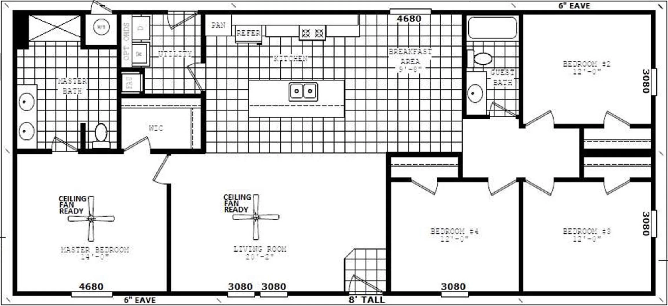#112 floor plan home features