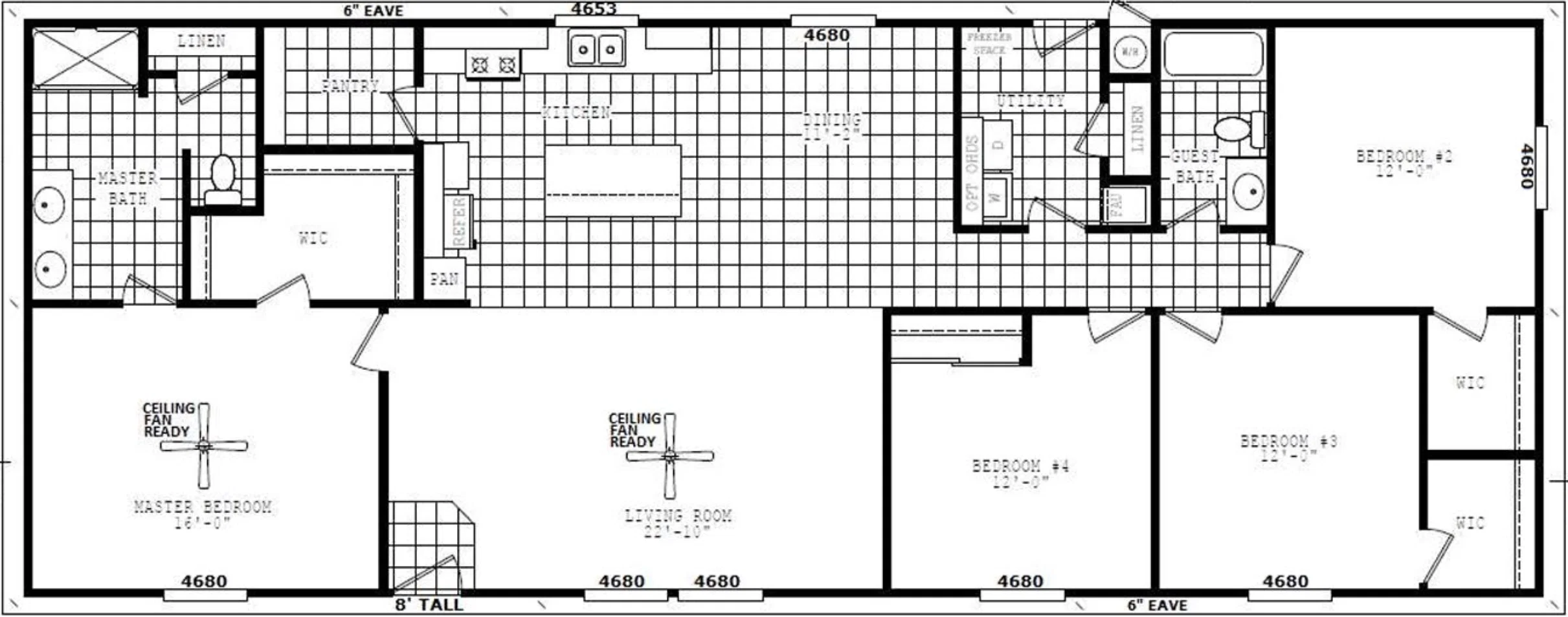 #36 floor plan home features