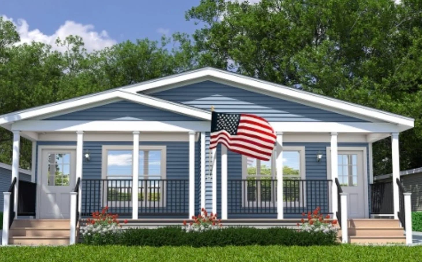 The cumberland duplex hero, elevation, and exterior home features