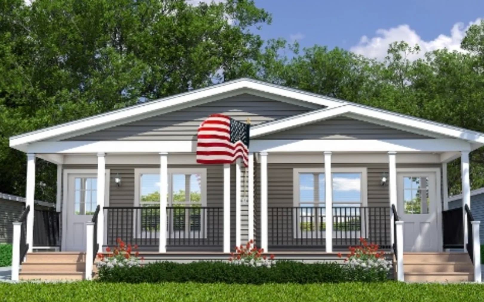 The sugar run duplex hero, elevation, and exterior home features
